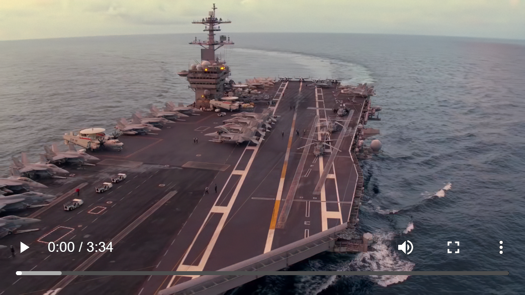 US Navy carrier-deck operations (Danger Zone)